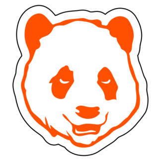 Sexy Panda Sticker (Orange)